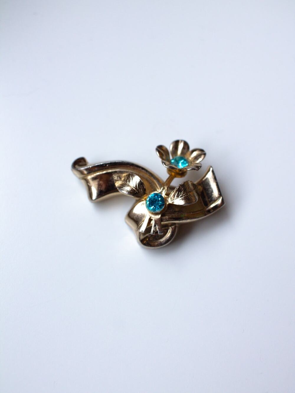 Floral Brooch Coro Gold Plated